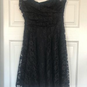 Lace Fit and Flare Mini Dress
